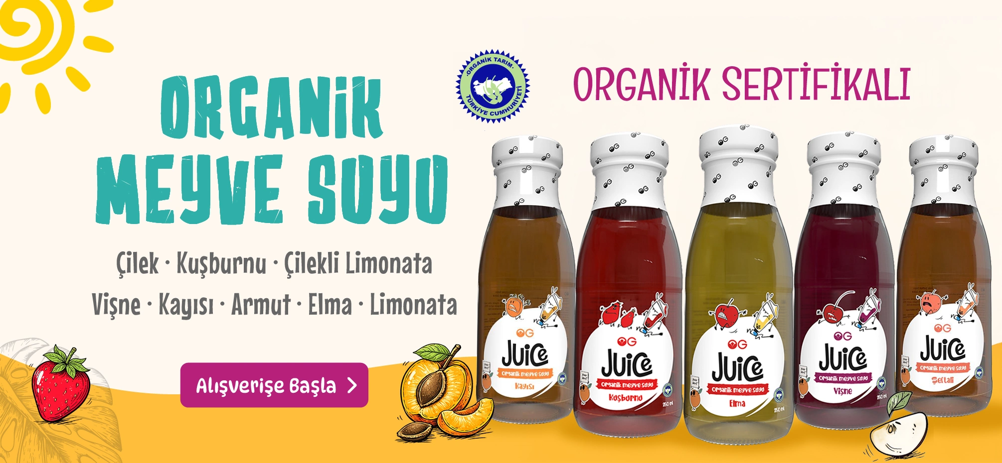 Organik Meyve Suları OG Store'da