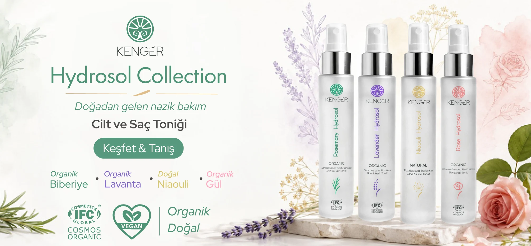 Organik Sertifikalı Hidrosol Seti | KENGER