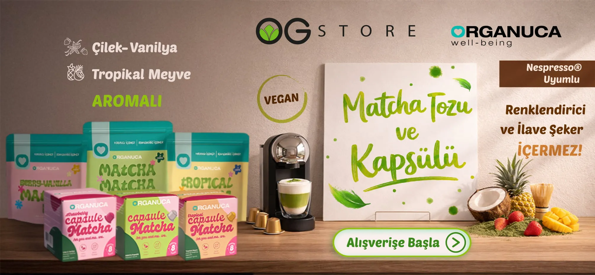 Vegan & Şeker İlavesiz Matcha Kapsülleri | İyi Yaşam ve Denge
