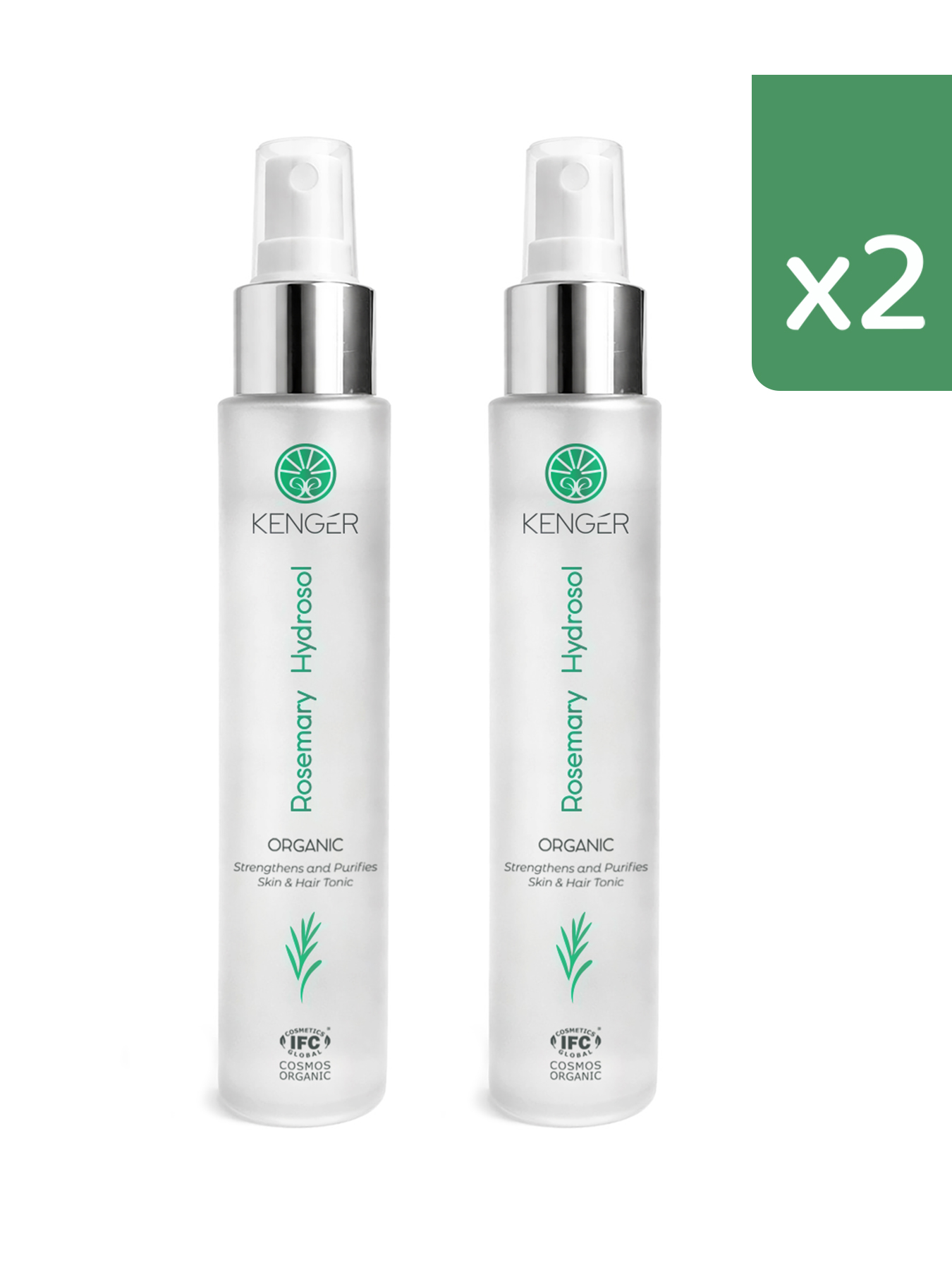 2'li Organik Biberiye Hidrosolü 100 ml