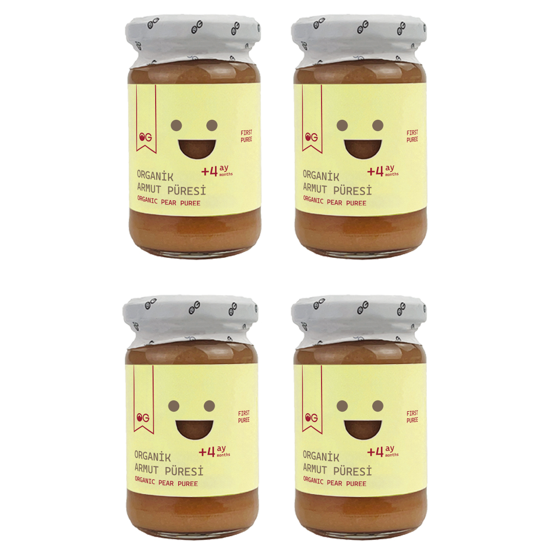 4'lü Organik Armut Püresi 100 G +4 Ay