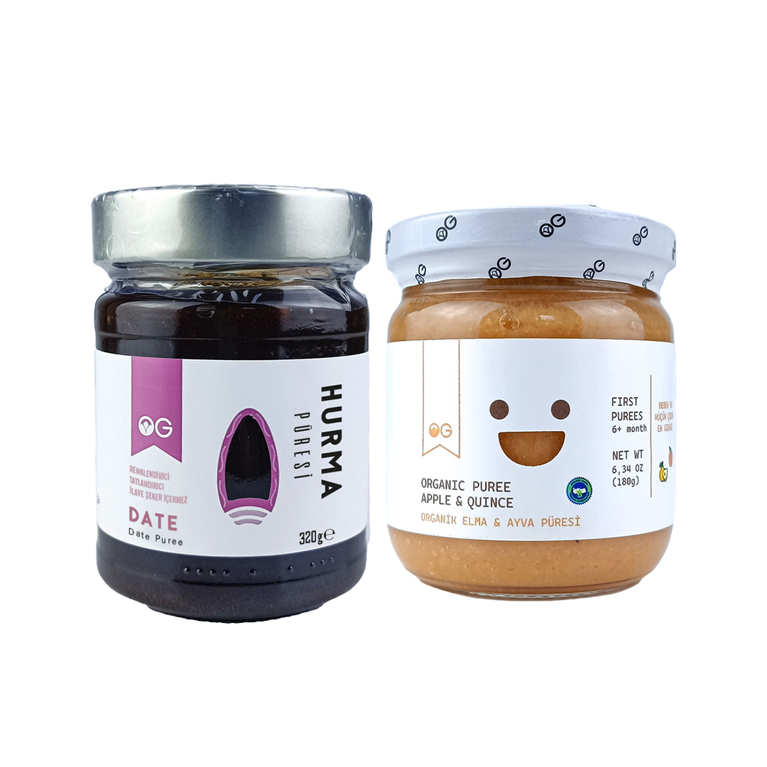 Elma-Ayva Püresi Ve Hurma Püresi Seti