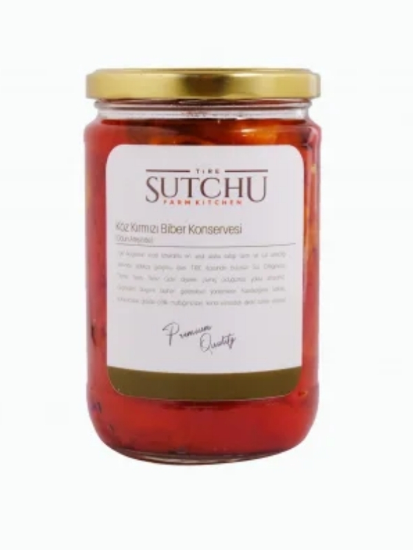 Köz Kırmızı Biber Konservesi 600 Gr