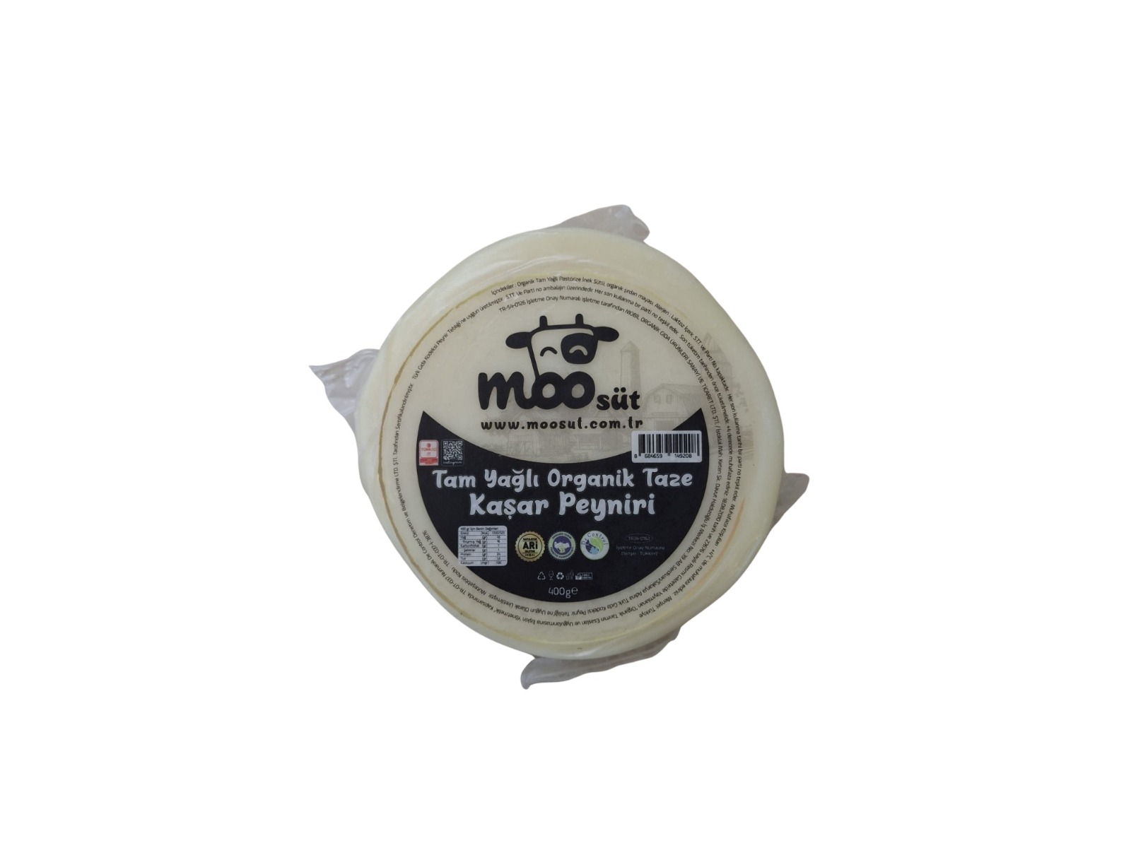 Moo Tam Yağlı Organik Taze Kaşar Peyniri