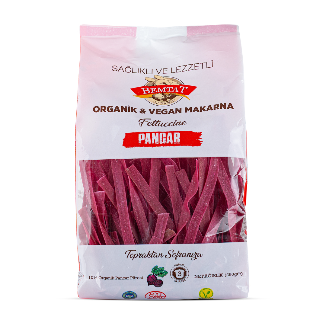 Organik & Vegan Pancar Fettuccine 250 Gr