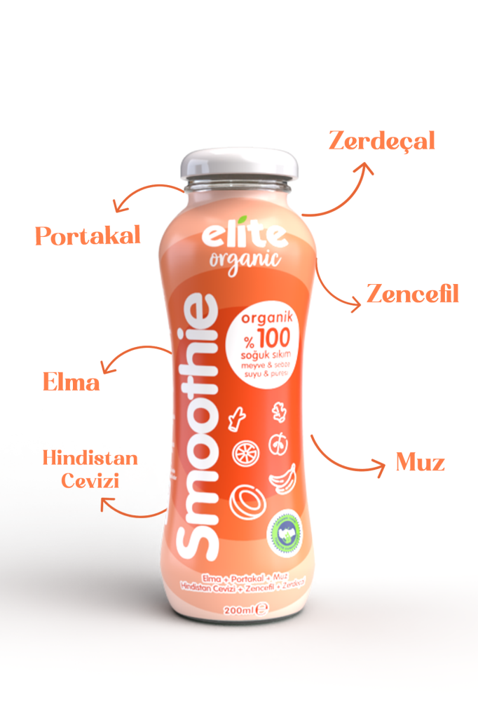 Organik %100 Smoothıe Turuncu 200 Ml