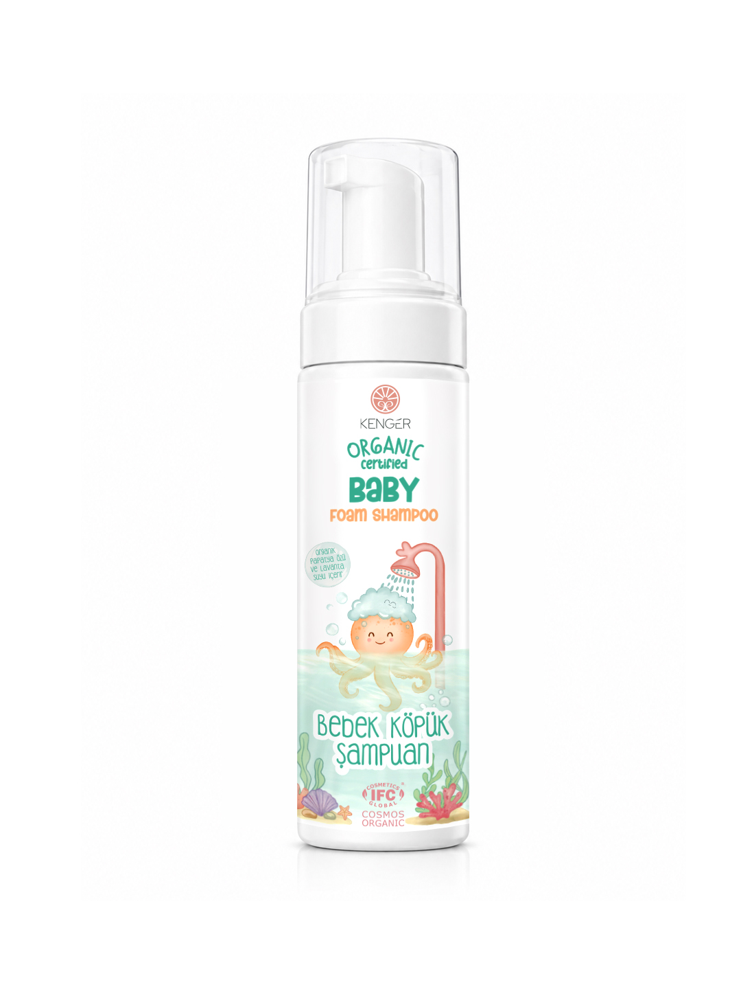 Organik Bebek Köpük Şampuan 200 ml