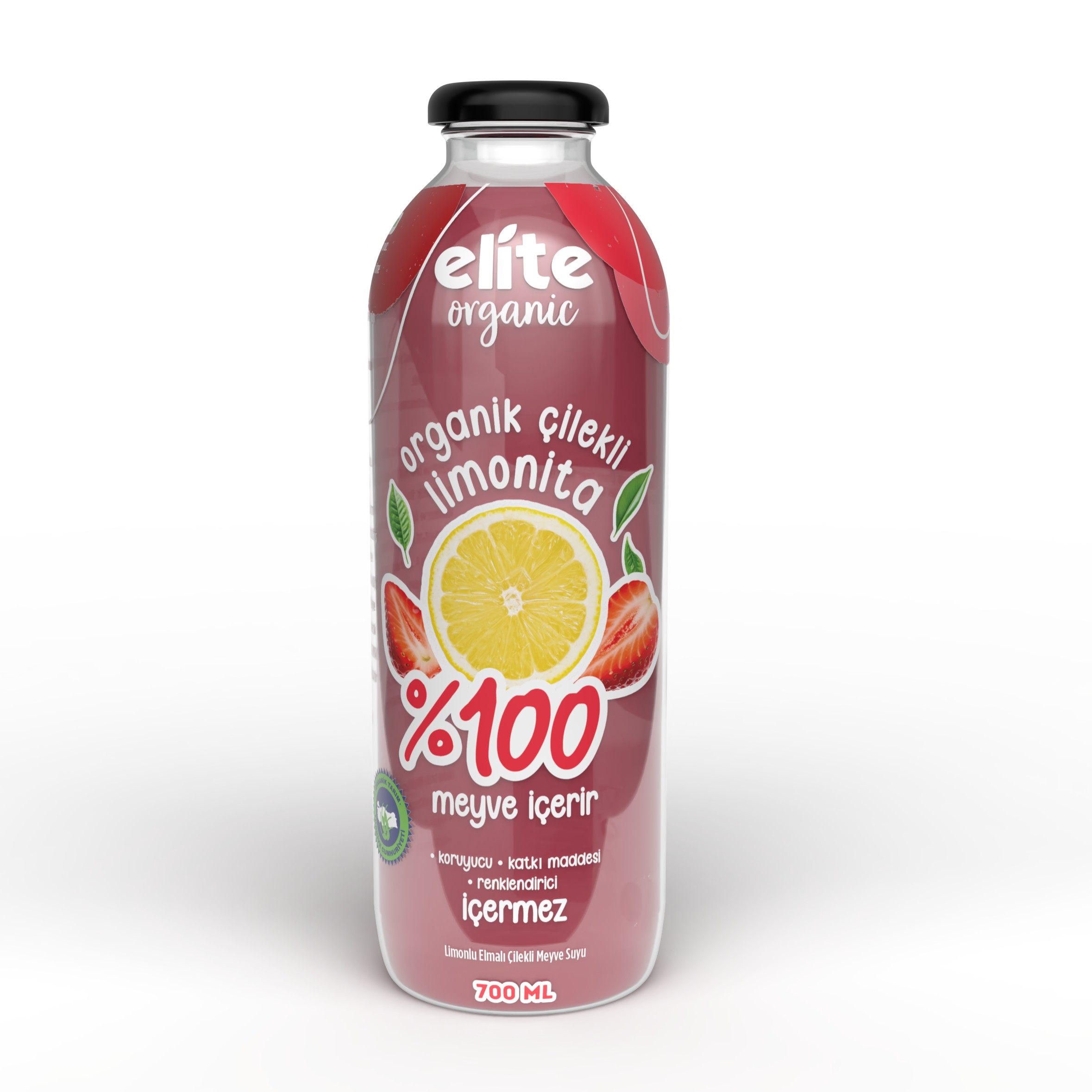 Organik Çilekli Limonata 700 Ml