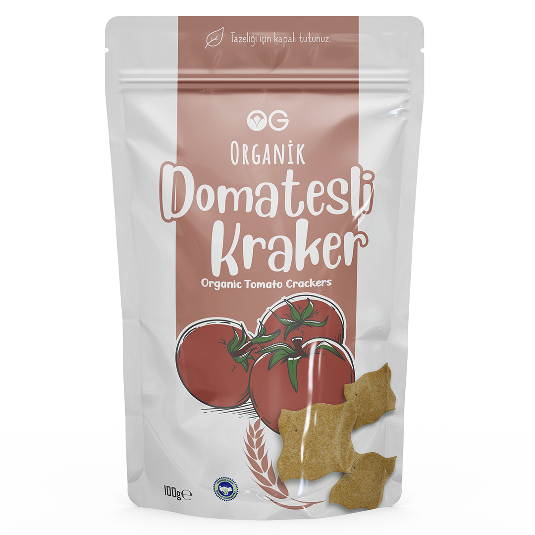 Organik Domatesli Kraker 100 Gr