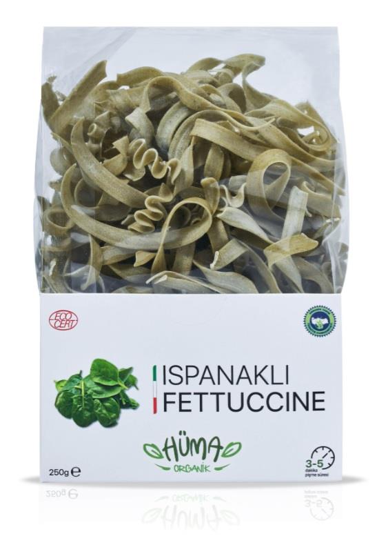 Organik Ispanaklı Fettucine Makarna 250GR
