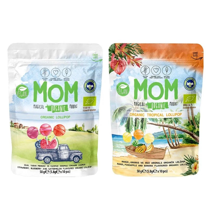 Organik Lolipop Karışık Set (Meyveli + Tropikal)