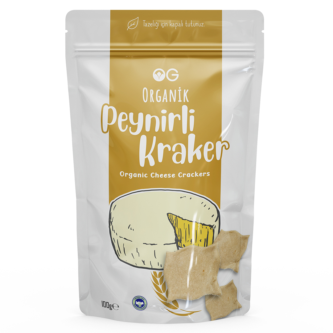Organik Peynirli Kraker 100 Gr