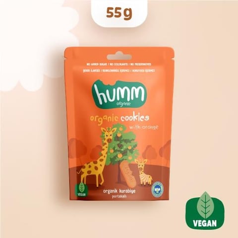 Organik Portakallı Kurabiye 55 Gr
