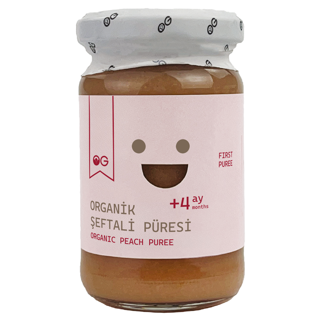 Organik Şeftali Püresi 100 G +4 Ay