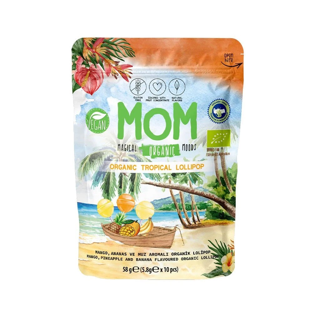 Organik Tropikal Lolipop – Ananas, Muz, Mango