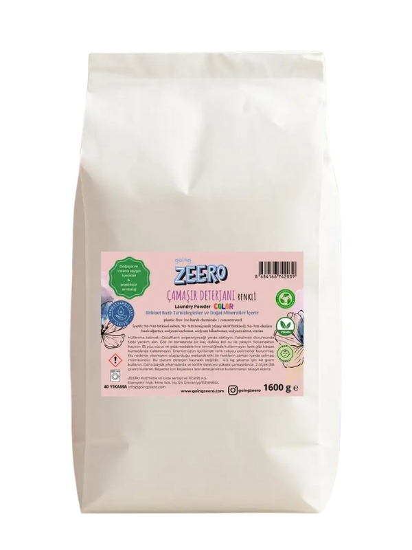 Zeero Renkliler İçin Toz Çamaşır Deterjanı 1600 Gr