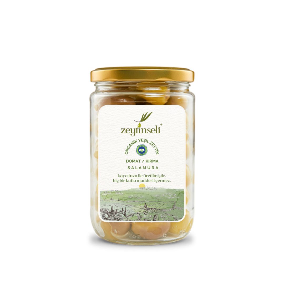Zeytinseli Organik Yeşil Zeytin 400 Gr